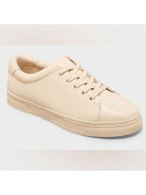 A New Day Women's Beige Lace Up Sneakers Size 9.5
